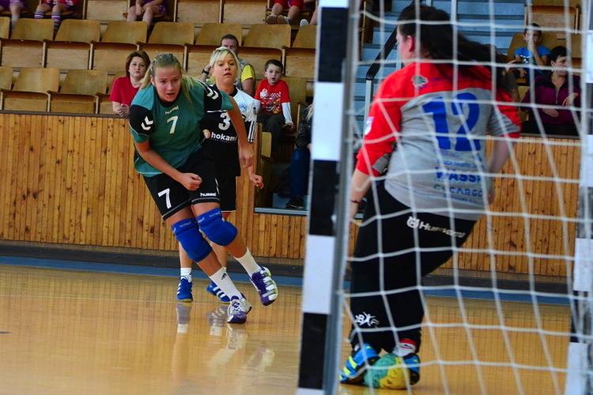 Lokomotiva Cheb – TJ Sokol Bělá pod Bezdězem 26:26 (11:14) - fotka 5