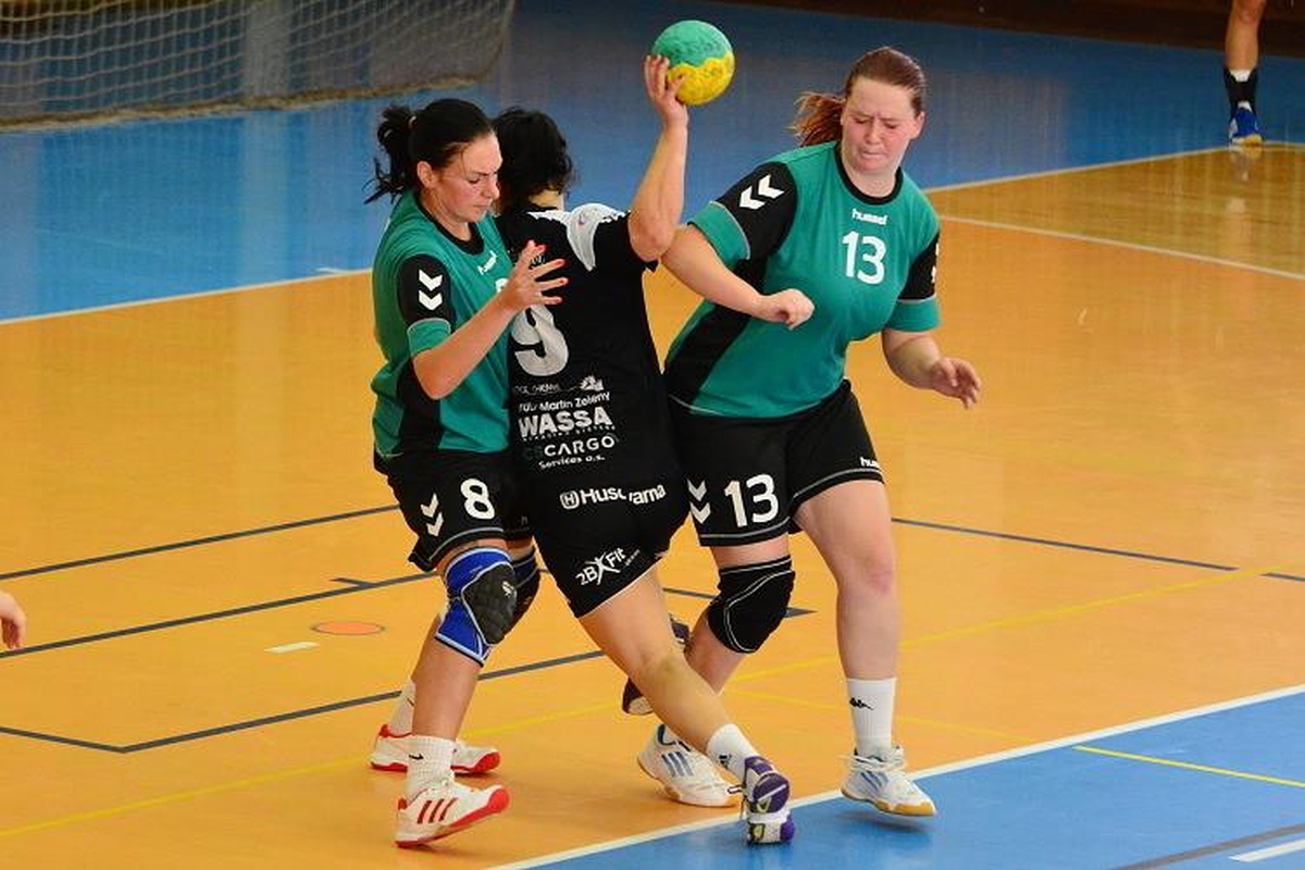 Lokomotiva Cheb – TJ Sokol Bělá pod Bezdězem 26:26 (11:14) - fotka 8