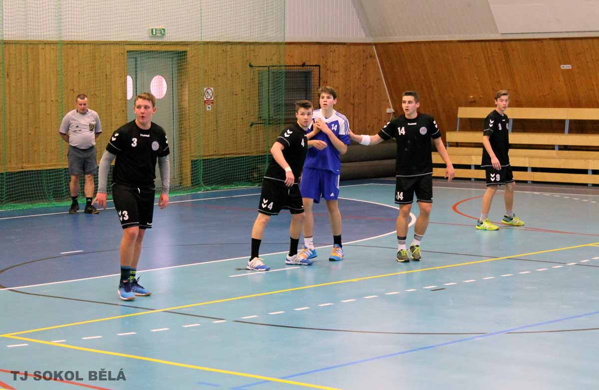 STD 2. liga: Sokol Bělá - Loko České Budějovice 25:22 (13:12)