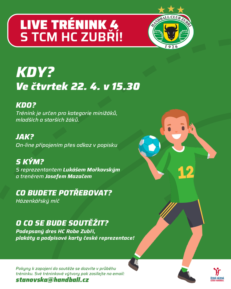 Live trénink 4 - 22.4. od 15:30 hod.