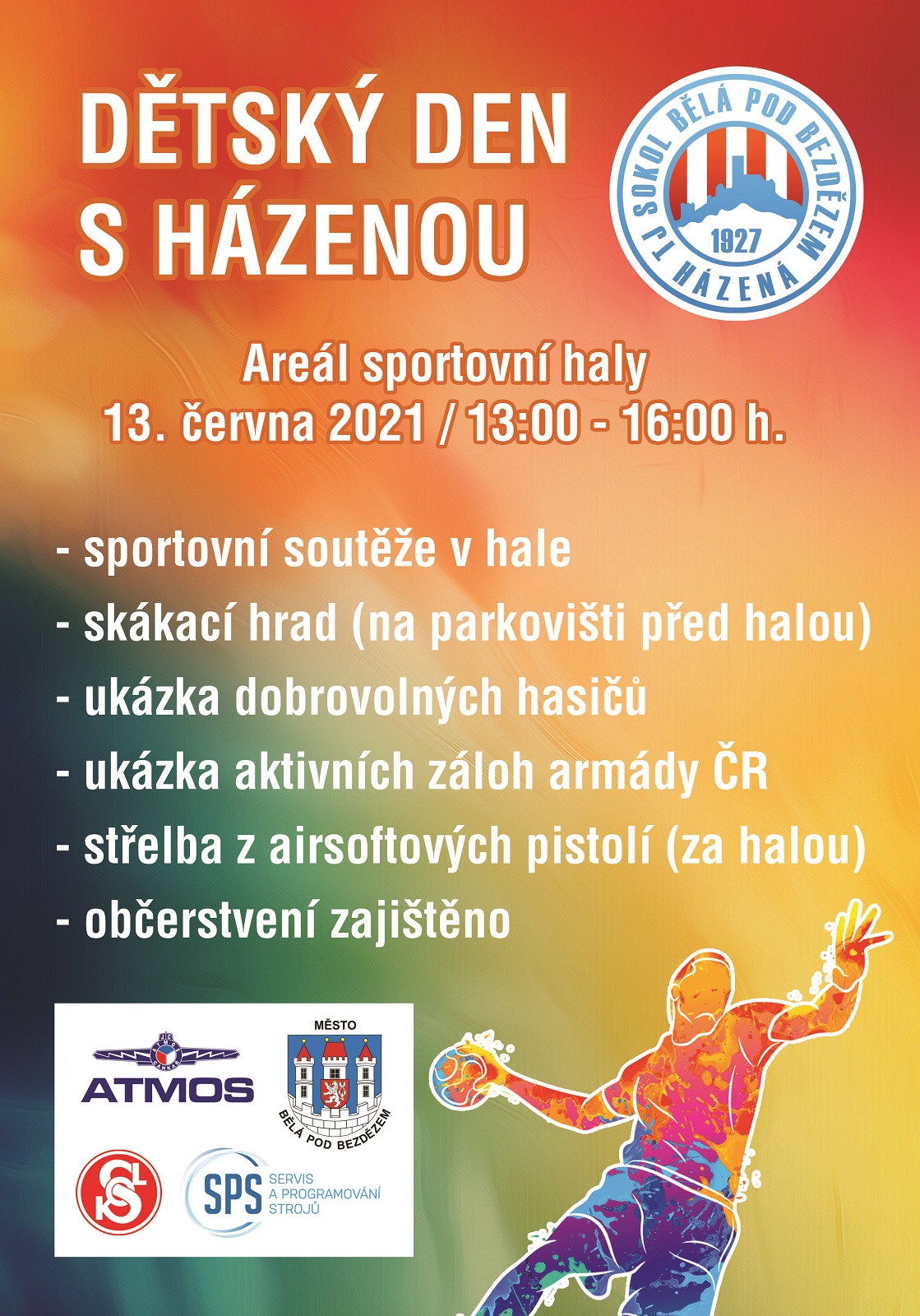 Pozvánka na dětský den s házenou - 13.6. 