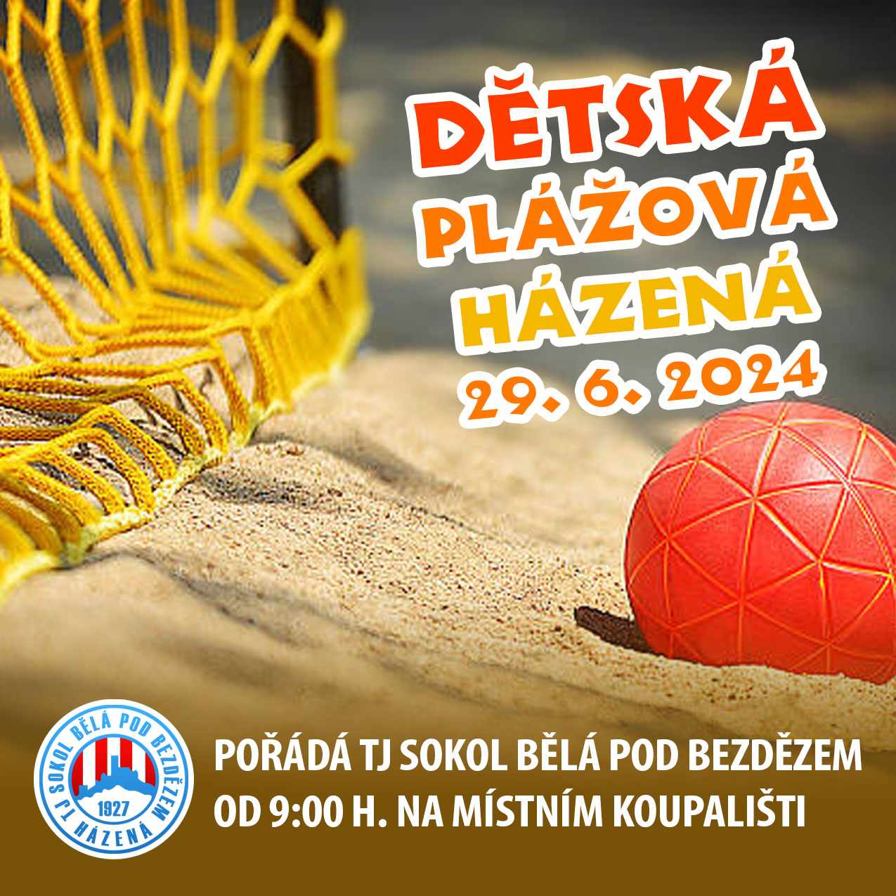 Pozvánka na dětskou plážovku - přihlášky do 23. 6.