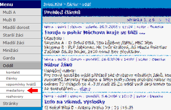Novinky na našem webu.